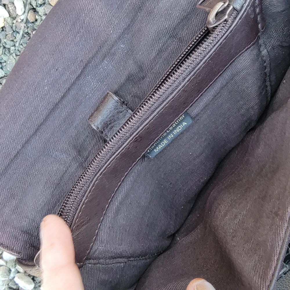 Kenneth Cole New York‎ backpack Crossbody Brown Leather Bag Made In India